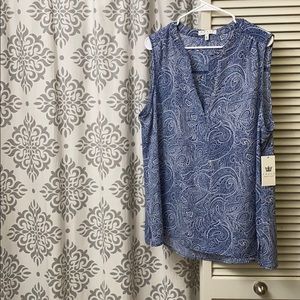 CHAUS Beautiful Sleeveless Blouse! NWT! XL